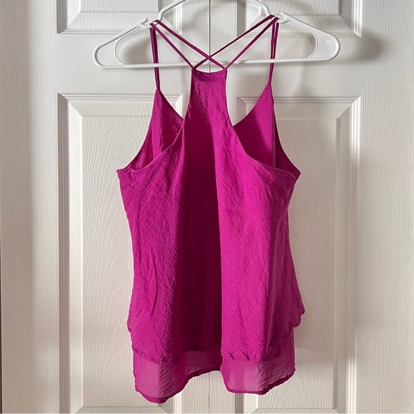 Top One Crossover Strap Ruffle Top - Picture 2 of 3